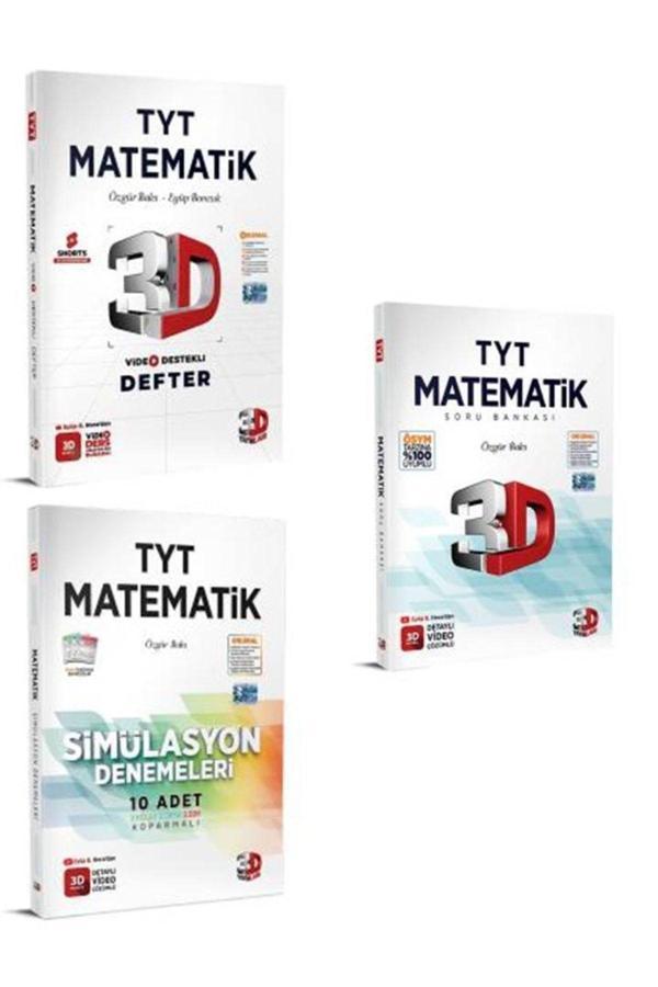 3D Yayınları Tyt Matematik Videolu Ders Defteri + Tyt Matematik Soru Bankası + Tyt Matematik Simülasyon Deneme - 3D Yayınları - Image 1