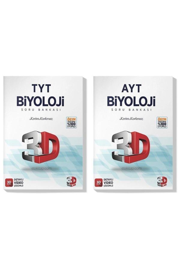 3D Yayınları 3D 2022 Tyt Ayt Biyoloji Soru Bankası Seti (2 Kitap) - 3D Yayınları - Image 1