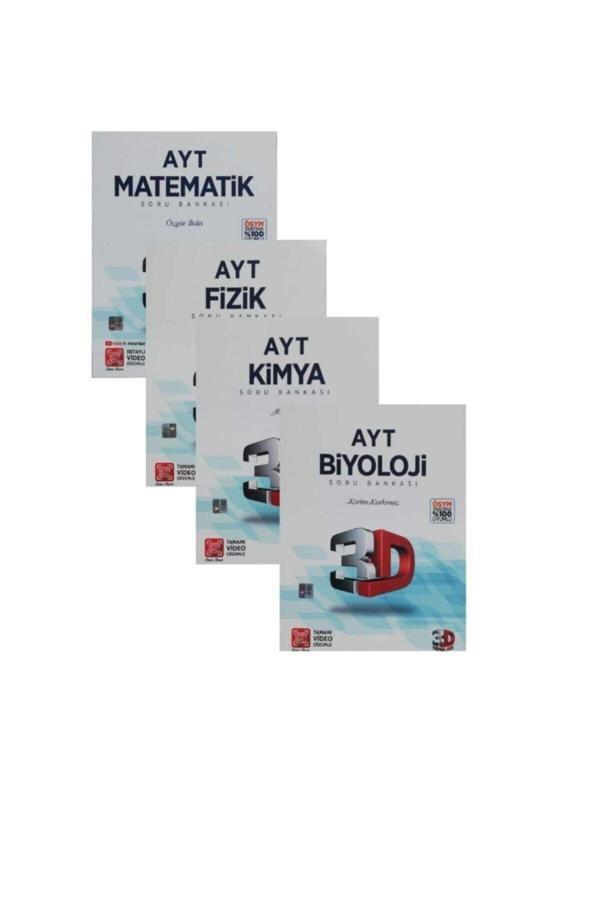 3D Yayınları Ayt Matematik+ Fizik+Kimya+ Biyoloji Soru Bankası -2023 Hologramlı - 3D Yayınları - Image 1
