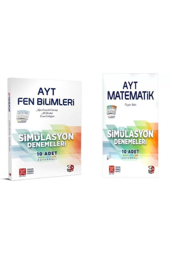 3D Yayınları Ayt 3D Simülasyon Deneme Leri Matematik Fen 2 Li Set - 3D Yayınları - Image 1