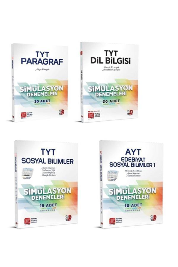 3D Yayınları Tyt Ayt Simülasyon Demeleri Paragraf Sosyal Ayt Edebiyat Dilbilgisi - 3D Yayınları - Image 1