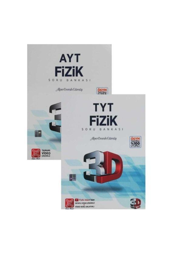 3D Yayınları Tyt+Ayt Fizik Soru Bankası 2'Li Set-2021- - 3D Yayınları - Image 1