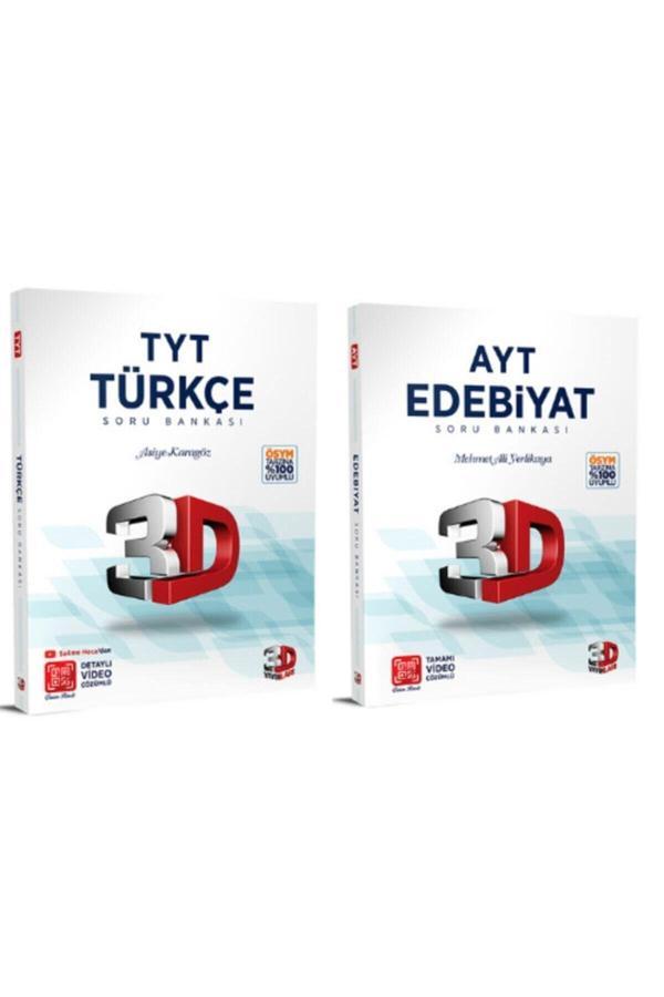3D Yayınları Tyt-Ayt Türkçe-Edebiyat Seti 2021 Yeni Ske8 - 3D Yayınları - Image 1