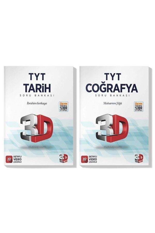 3D Yayınları 3D 2022 Tyt Tarih Coğrafya Soru Bankası Seti (2 Kitap) - 3D Yayınları - Image 1