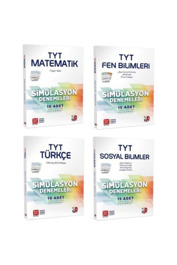 3D Yayınları Çözüm Tyt Simülasyon Denemeleri 4'Lü Set - 3D Yayınları - Image 1