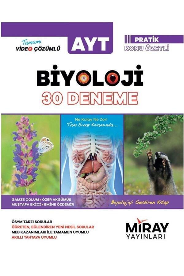 Miray Yayınları Ayt Biyoloji 30 Deneme - Miray Yayınları - Image 1