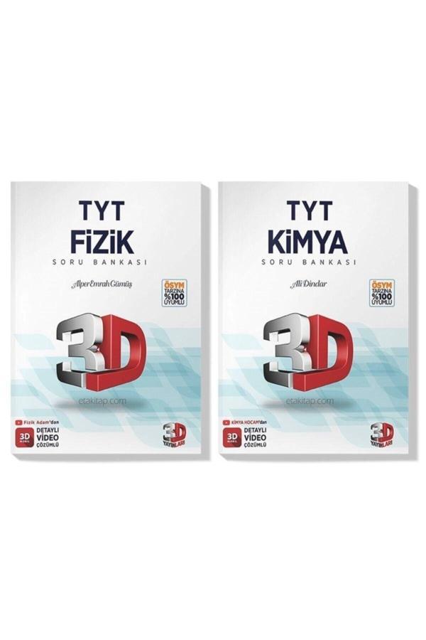 3D Yayınları 3D 2022 Tyt Fizik Kimya Soru Bankası Seti (2 Kitap) - 3D Yayınları - Image 1