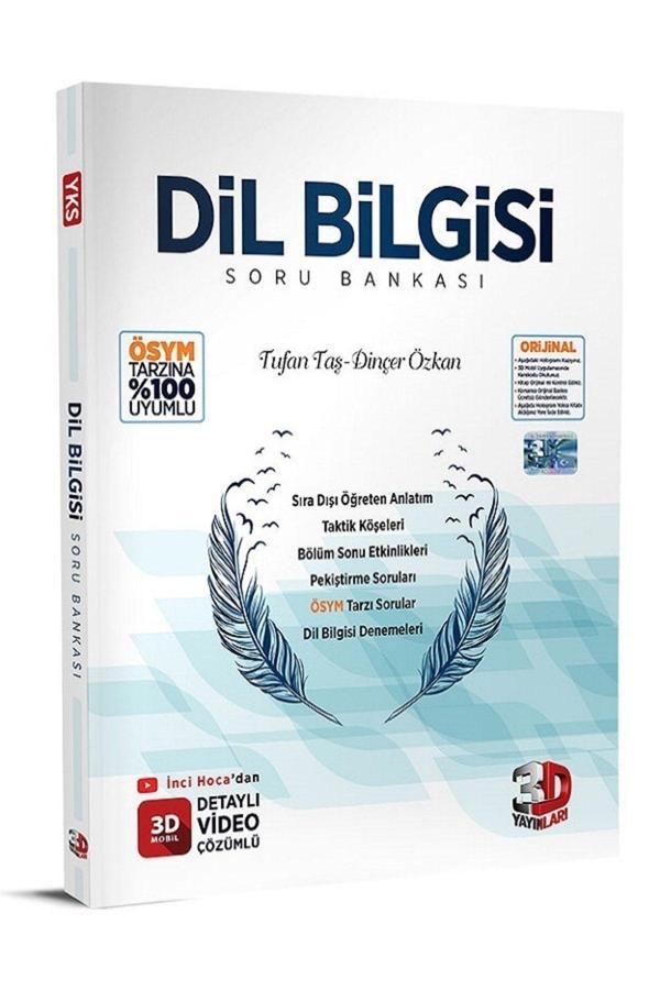 3D Yayınları Tyt Dilbilgisi Soru Bankası 2023 Model Hologramlı Baskı Tamamı Video Çözümlü Tufan Taş-Dinçer Özkan - 3D Yayınları - Image 1