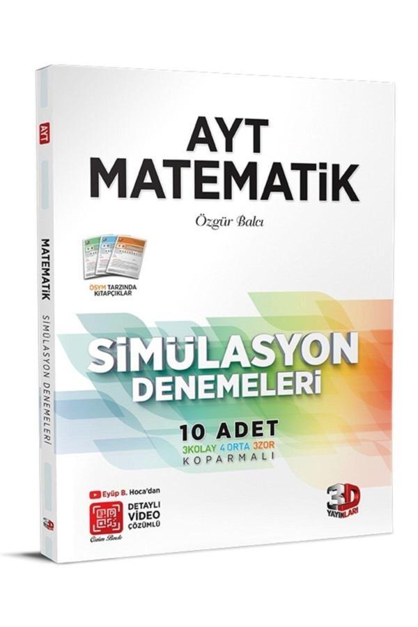 3D Yayınları 2025 Ayt Matematik Simülasyon 10 Deneme - 3D Yayınları - Image 1