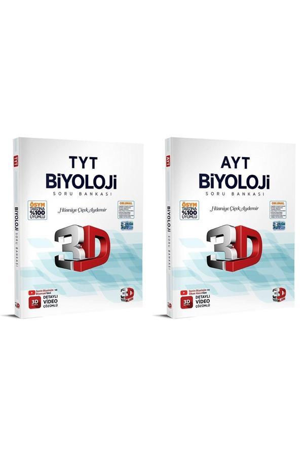 3D Yayınları 2024 Tyt Ayt Biyoloji Soru Bankası Seti - 3D Yayınları - Image 1