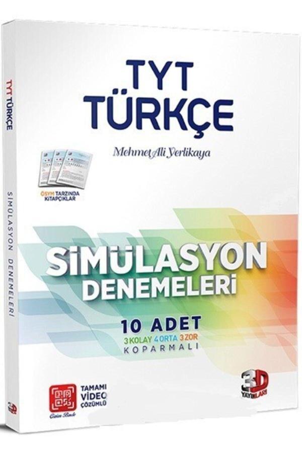 3D Yayınları Tyt Türkçe 10'Lu Simülasyon Denemeler - 3D Yayınları - Image 1