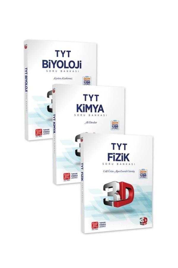 3D Yayınları Tyt Fizik Kimya Biyoloji Soru Bankası Seti - 3D Yayınları - Image 1