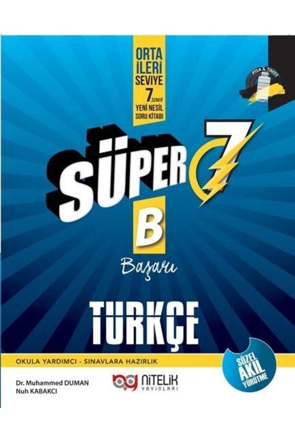 Nitelik Yayınları 7.Sınıf Süper B ( Başarı) Türkçe Soru Bankası - Nitelik Yayınları - Image 1