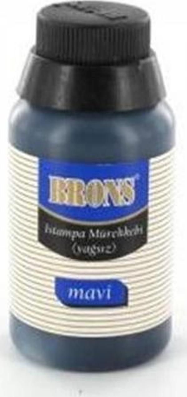 Brons Br-315 İstampa Mürekkebi 30 Cc Mavi 12 Li (1 Paket 12 Adet) - Image 1