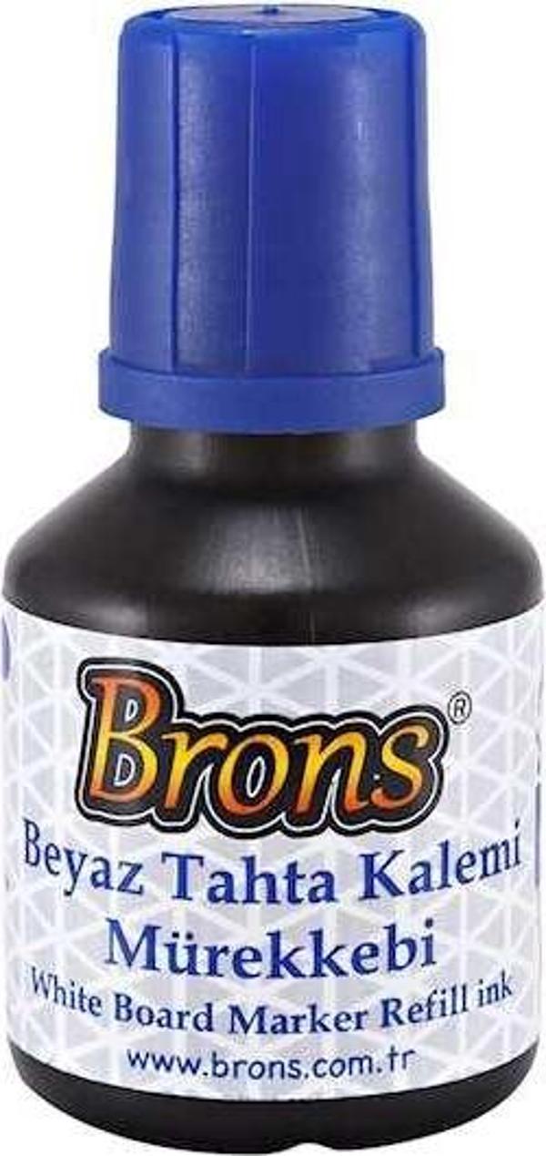 Brons Br-351 Tahta Kalem Mürekkebi 30 Cc Mavi (12 Li Paket) - Image 1