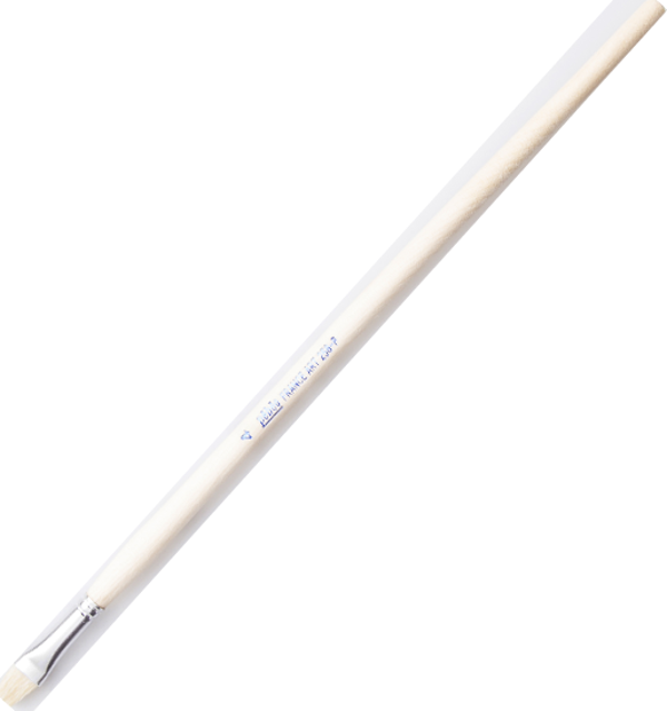 Pebeo 258F-04 Düz Fırça Uzun Bristle Kıl Sert Kıllı Akrilik Ve Yağlı Boya Fırçası (12 Li Kutu) - Image 1