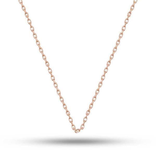 Gümüş Rose 0.30 Mikron 50 Cm Forse Kadın Zincir SL5185 - Image 1