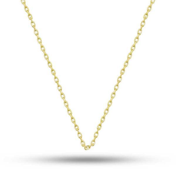 Gümüş Gold 0.30 Mikron 50 Cm Forse Kadın Zincir SL5412 - Image 1