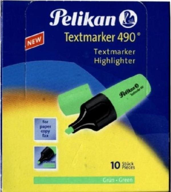 Pelikan 490 Fosforlu Kalem İşaret Kalemi 1-5 Mm Yeşil (10 Lu Kutu) - Image 1