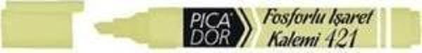 Picador 421 Fosforlu Kalem Pastel Sarı Kx 081 10 Lu (1 Paket 10 Adet) - Image 1