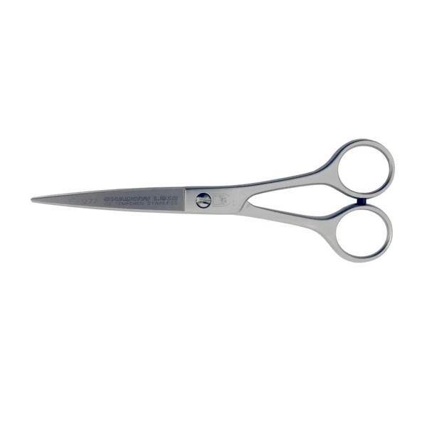 M-533 Metal Saplı Düz Saç Makası No: 5,5 İnç / 13,97 Cm - Paslanmaz Çelik - Image 1
