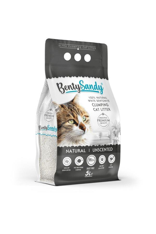 Naturel Kokusuz Topaklanan Ince Taneli Kedi Kumu 5 Lt - Image 1