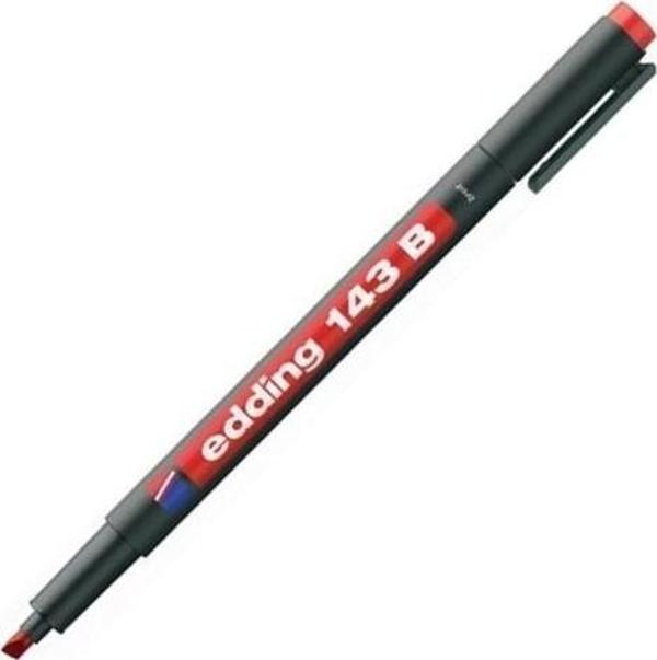 Edding 143B Asetat Kalemi Permanent B Seri 1-3 Mm Kırmızı (10 Lu Paket) - Image 1