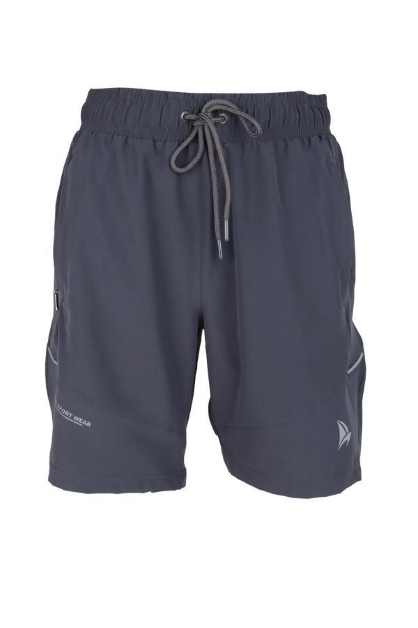 Erkek Deniz Şortu 2 Adet Fermuar Cepli Pamuklu Su Yitici Astarlı Antrasit BS-229 - Image 1