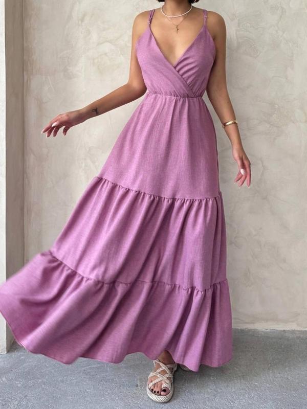 Fırfırlı katlı elbise s255049 - Image 1