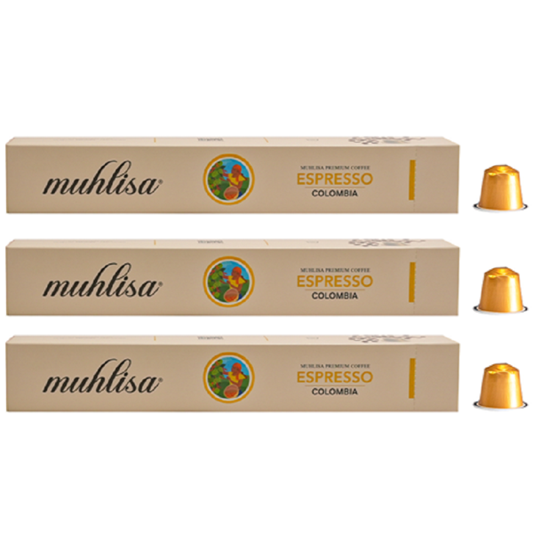 Muhlisa Espresso Colombia Kapsül Kahve 3 Kutu (30 KAPSÜL) %100 Arabica - Image 1