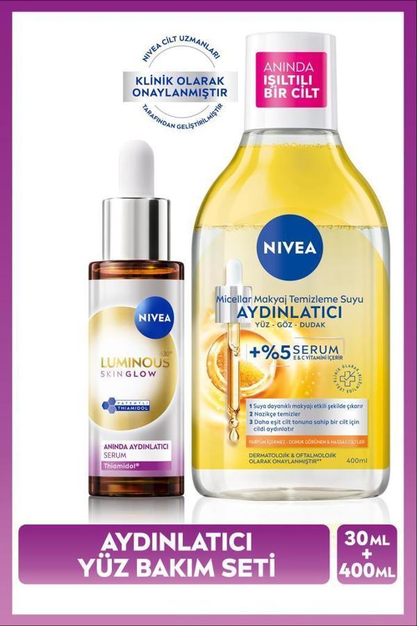 Luminous630 Skin Glow Aydınlatıcı Serum 30ml ve Aydınlatıcı Micellar Makyaj Temizleme Suyu 400ml, Set - Image 1