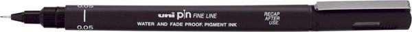 Uni-Ball Pin0.05-200 Teknik Çizim Kalemi Akrilik Uçlu Fine Line Pin 0.05 Mm Siyah (12 Li Kutu) - Image 1