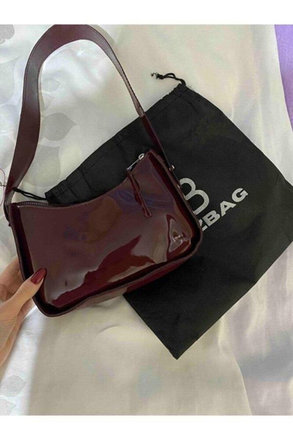 Glux Bordo Trend Çanta Omuz Askılı - Image 1