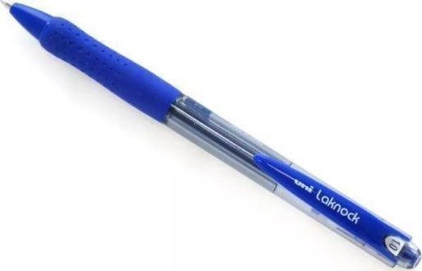 Uni-Ball Sn-100 Tükenmez Kalem Laknock Medium 1.0 Mm Mekanik Bilye Uç Mavi (12 Li Kutu) - Image 1