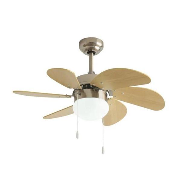 Dlc Mistral Bakır Motor 76cm Tavan Vantilatörü Gümüş - Image 1