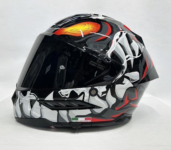 Sway Sw 868 Cannibal Black Grey Red Güneş Vizörlü Siyah Camlı - Image 1