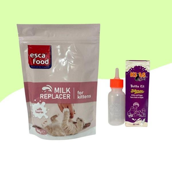 Yavru Kediler İçin Süt Tozu 200Gr + 60ML Biberon - Image 1