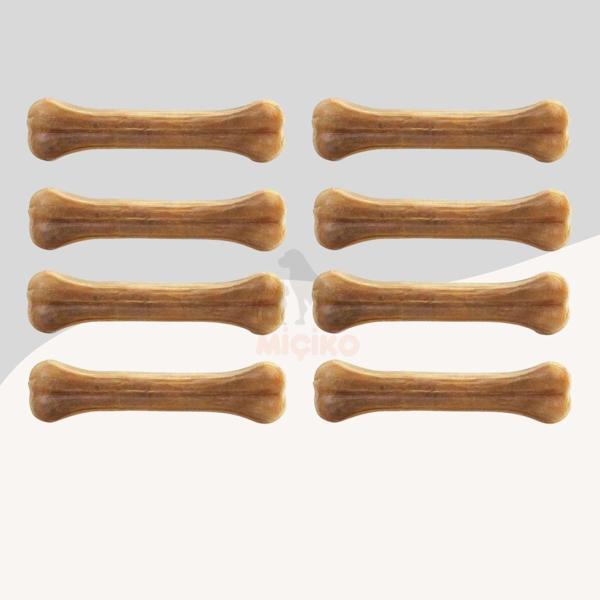 Köpekler İçin Naturel Press Çiğneme Kemiği 7Cm 8li Paket - Image 1