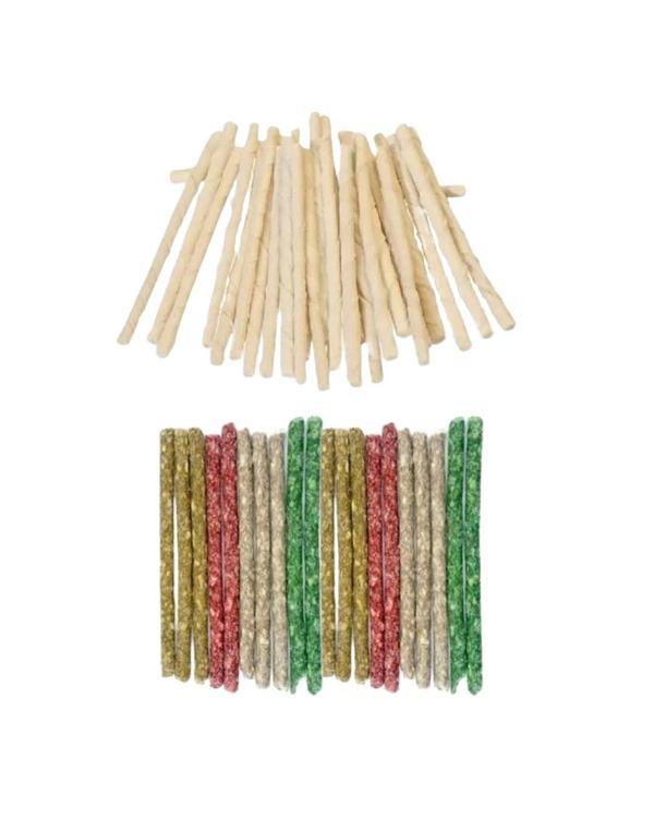 30Lu Renkli Munchy + 30Lu Beyaz Burgu Çubuk Köpek Ödülü - Image 1
