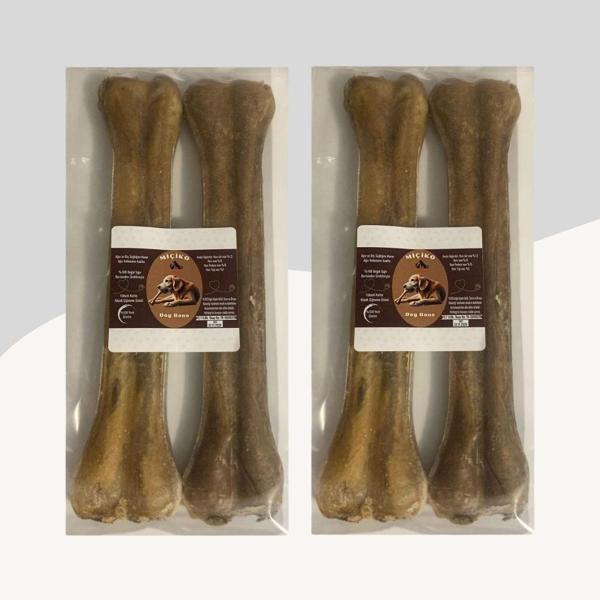 27 Cm Naturel Press Çiğneme Kemiği 2 Paket (4 Adet) - Image 1
