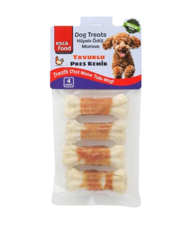 Tavuklu Press Kemik Köpek Ödülü 7Cm 4Lü - Image 1