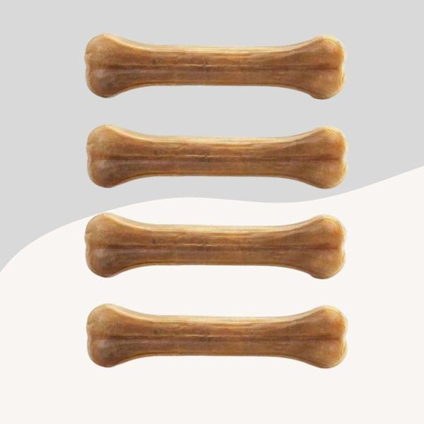 Köpekler İçin Naturel Press Çiğneme Kemiği 15Cm 4lü Paket - Image 1