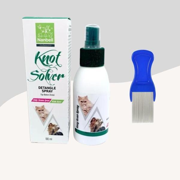 Kıtık Açıcı Kolay Tarama Spreyi + Bit Pire Tarağı Mavi - Image 1