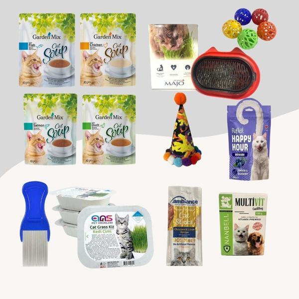 Kediler İçin Full Ödül Eğlence Paketi 12Li Set - Image 1