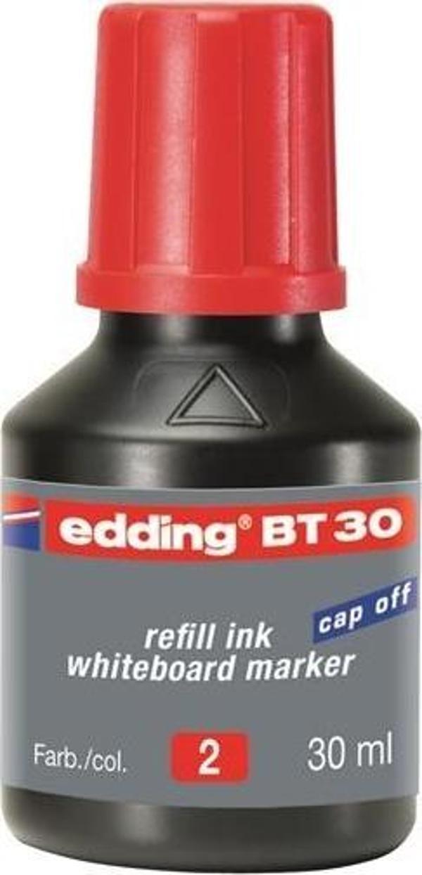 Edding Bt30 Tahta Kalem Mürekkebi Damlalıklı 30 Ml Kırmızı (10 Lu Kutu) - Image 1