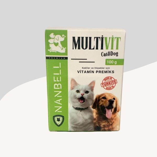 Multivit Kedi ve Köpekler İçin Toz Multivitamin 100Gr - Image 1