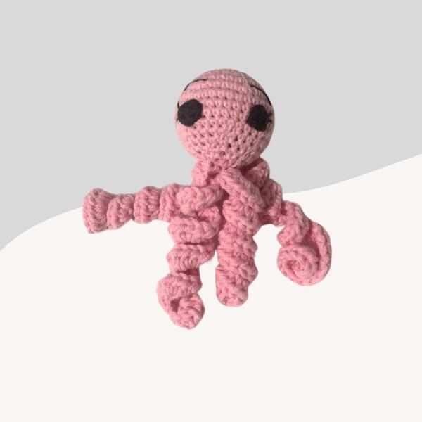 Çıngıraklı Kedi Top Oyuncağı Ahtopot 5 Cm Pembe - Image 1