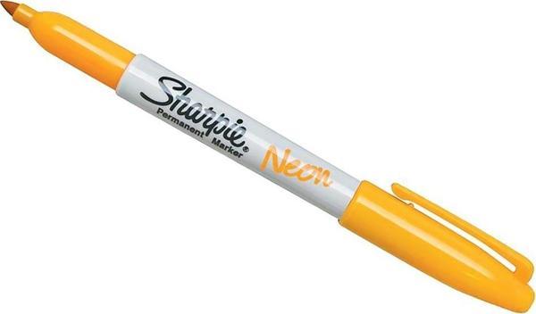 Sharpie 1881077 Markör Permanent Kalem Fine Uç Neon Fosforlu Turuncu (12 Li Kutu) - Image 1