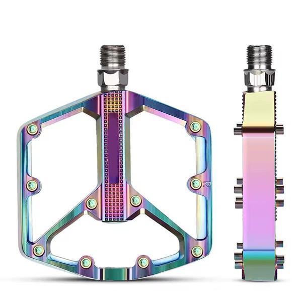XBYC 1818 Rainbow Alüminyum Rulmanlı Bisiklet Pedalı Ultra Hafif Freeride Platform Pedal - Image 1