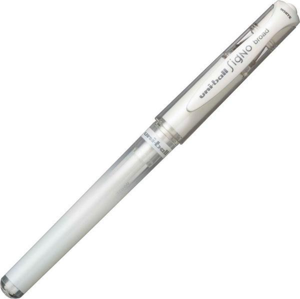 Uni-Ball Um-153 Roller Kalem Signo Broad Jel Bilye Uç Davetiye Kalemi 1.0 Mm Beyaz (12 Li Kutu) - Image 1